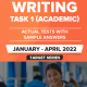 IELTS Writing Task 1 Academic Actual Tests with Sample Answers (January to April 2022)ی